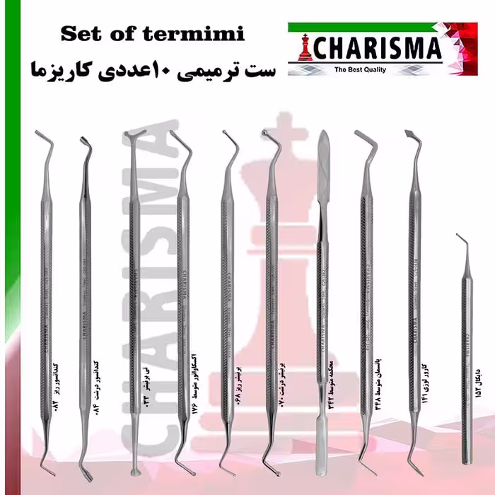 ست ترمیم کننده ناخن 10 عددی کاریزما