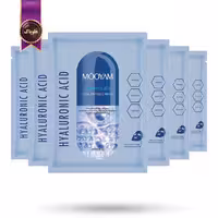 6 عدد ماسک صورت ورقه‌ ای مویام MOOYAM مدل هیالورونیک اسید Hyaluronic Acid پک 1 عددی (اورجینال)