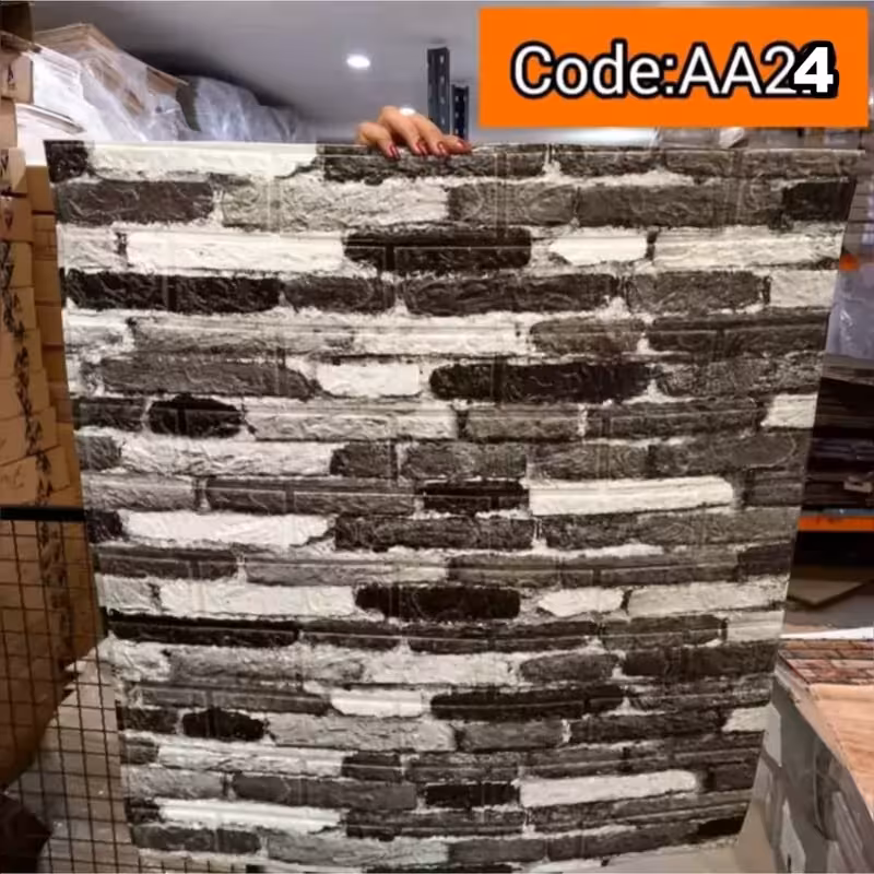 دیوارپوش فومی پشت چسبدار وارداتی کد AA-24 ابعاد70در70 cm ضخامت 5میل (پس کرایه)
