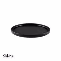 بشقاب پرسلین 30 سانتیمتری مشکی آرتیزان مدل کفا