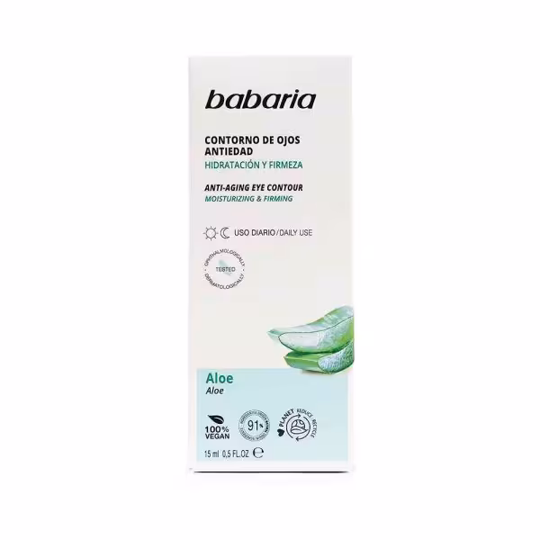 کرم دور چشم باباریا حاوی عصاره آلوئه ورا حجم 15 میل