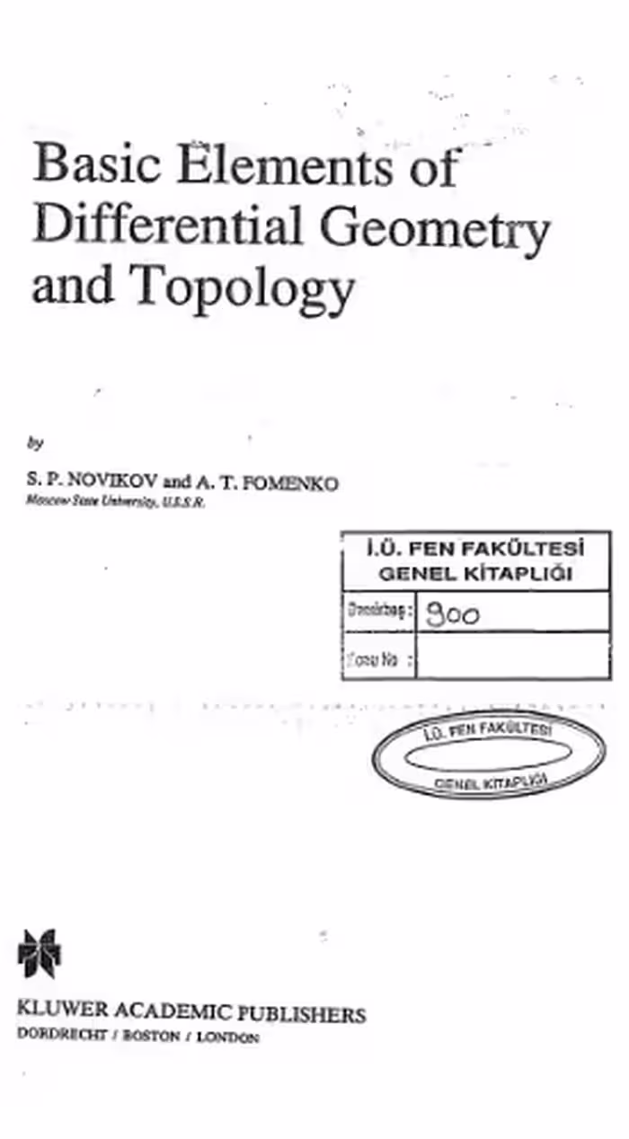 خرید و دانلود نسخه کامل کتاب basicelements of differential geometry and topology
