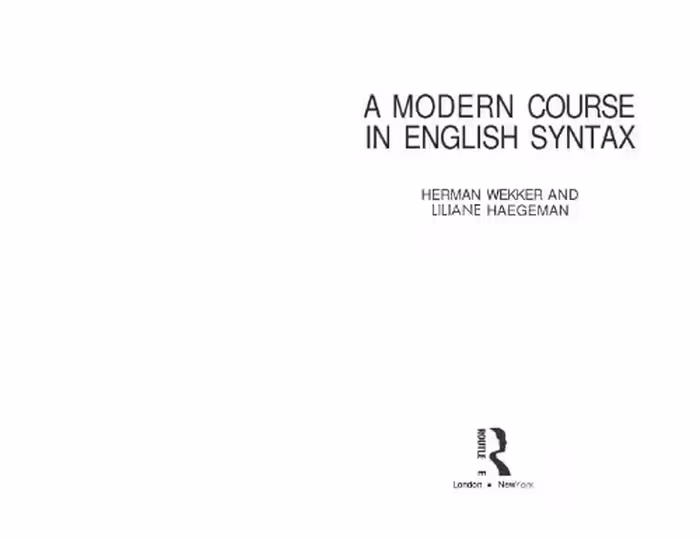 خرید و دانلود نسخه کامل کتاب Modern course of English syntax