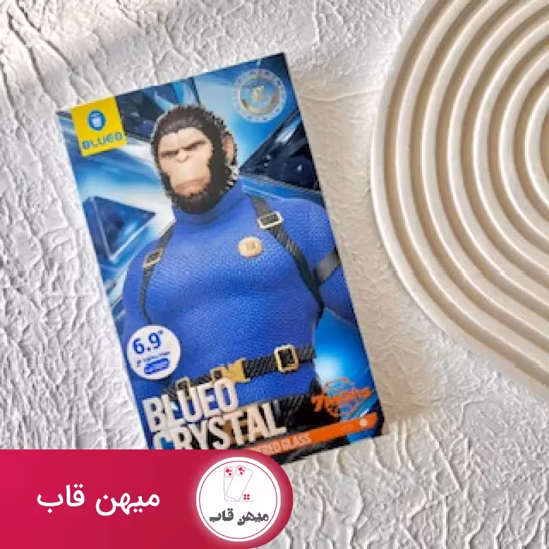 گلس آیفون بلو Blueo Crystal Anti-Scratch Tempered Glass Iphone - کد (59277)