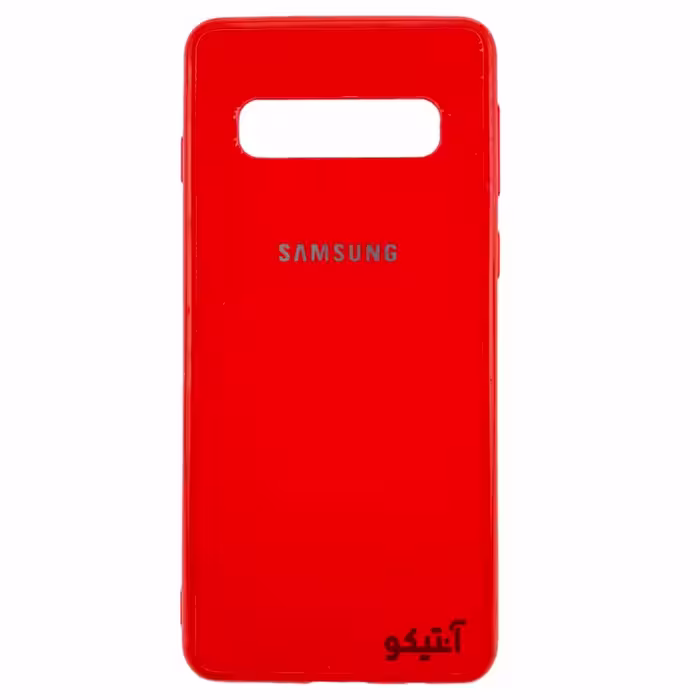 قاب Samsung S10 Plus مدل آیینه ای تک رنگ براق – رنگ قرمز
