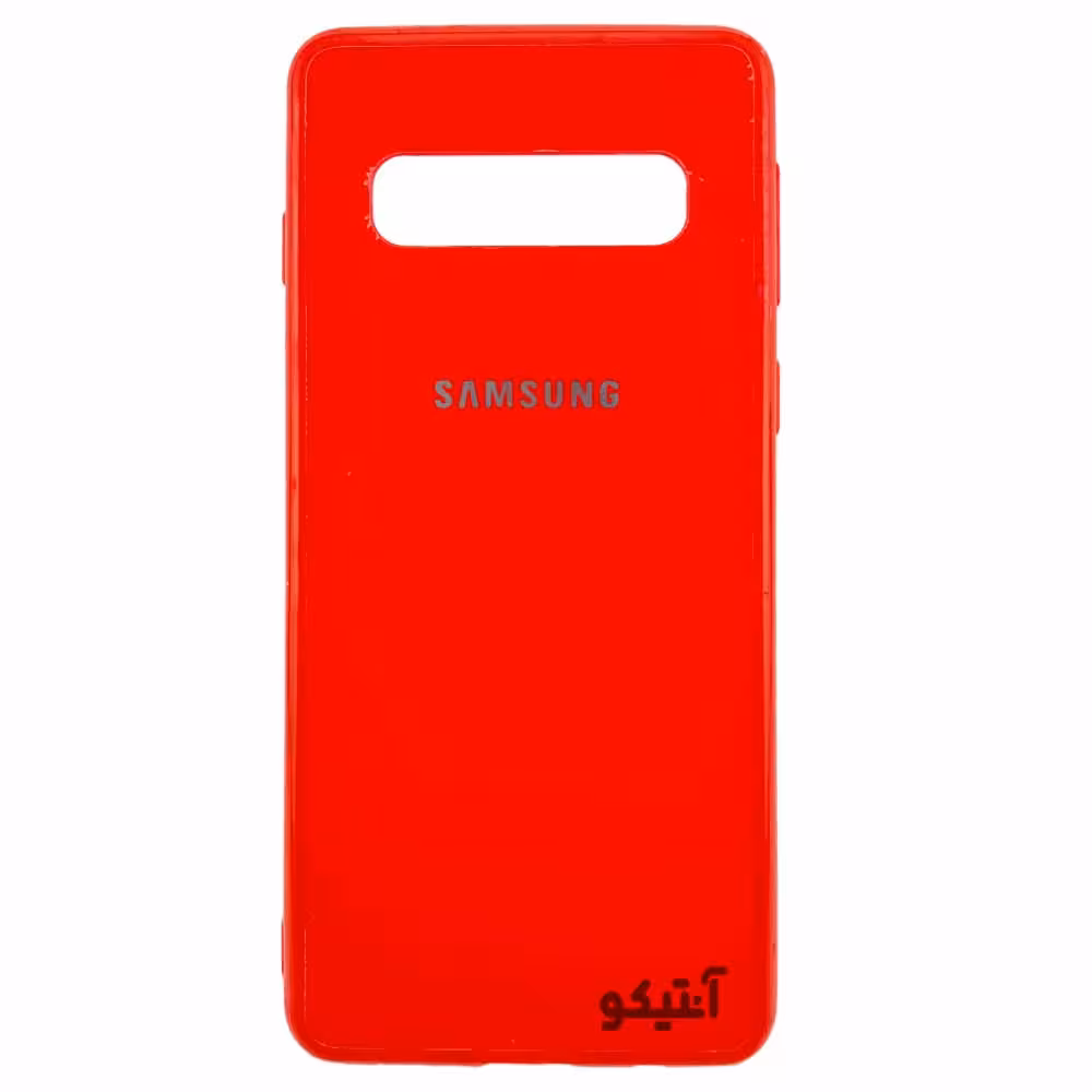قاب Samsung S10 Plus مدل آیینه ای تک رنگ براق – رنگ قرمز