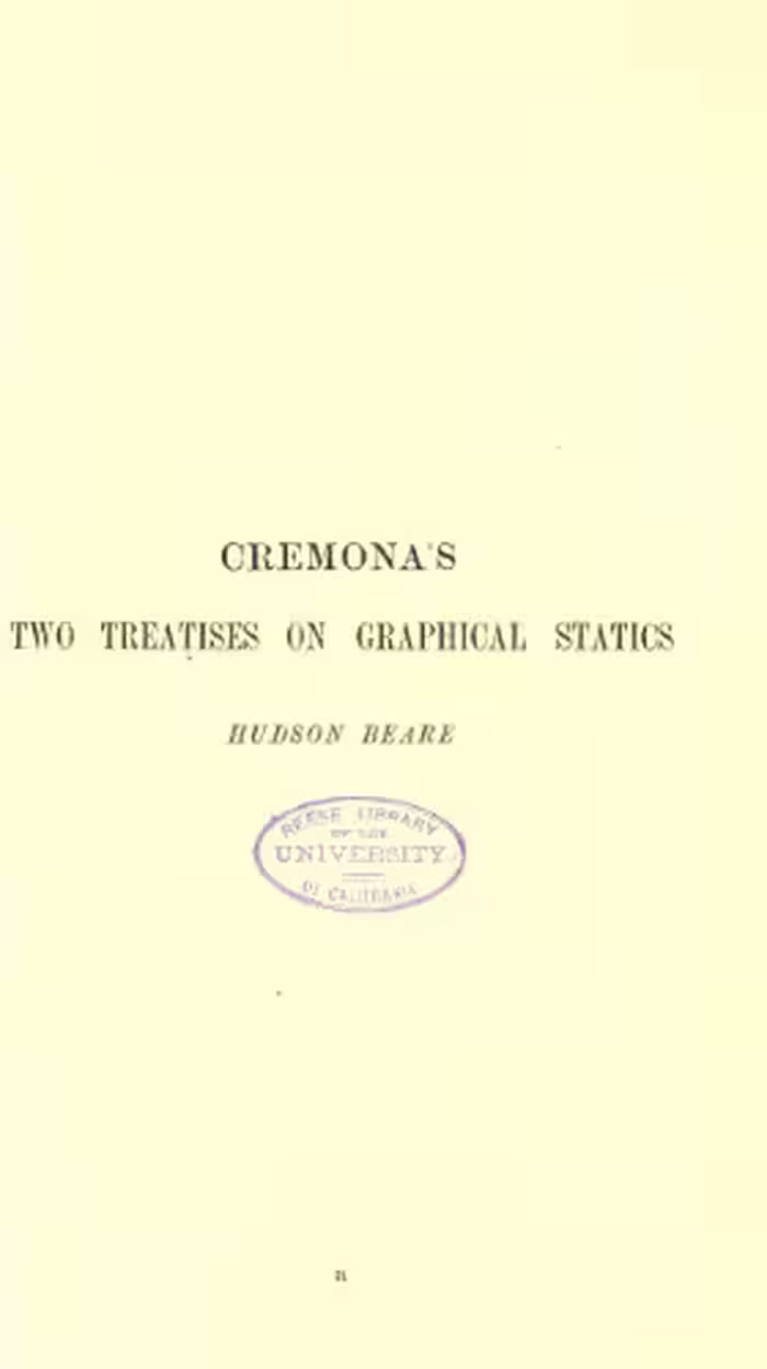 خرید و دانلود نسخه کامل کتاب Graphical Statics, Two Treatises on the Graphical Calculus and Reciprocal Figures in Graphical Statics