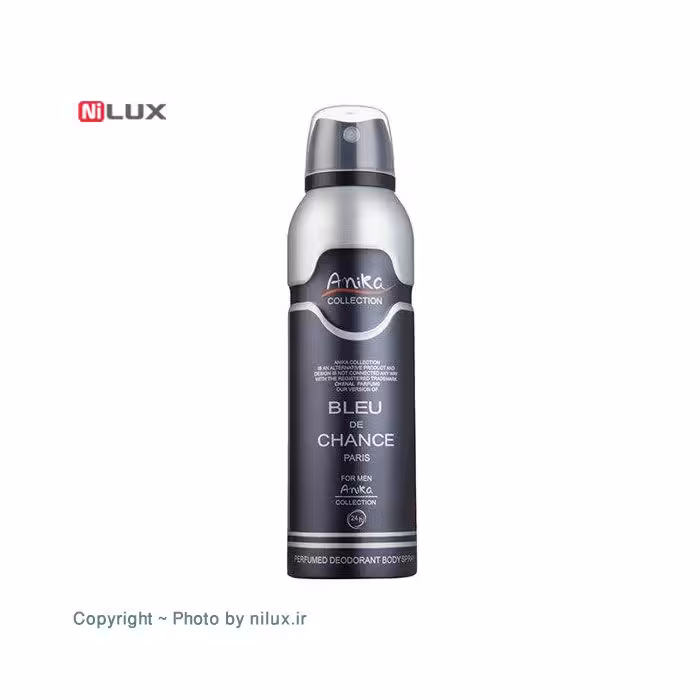 اسپری خوشبو کننده بدن مردانه آنیکا مدل Bleu DE Chance حجم 200 میلی لیتر