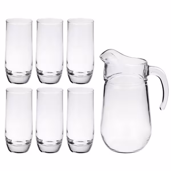 ست پارچ و لیوان پاشاباغچه طرح بلورو مدل 97880