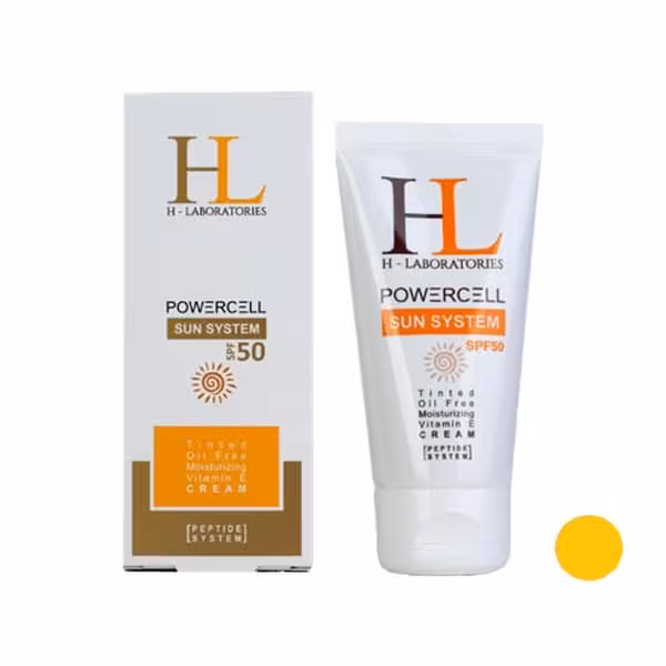 ضد آفتاب SPF50 رنگی HL مناسب انواع پوست