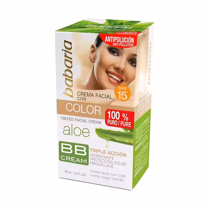 بی بی کرم صورت باباریا با SPF15 حجم 50 میل