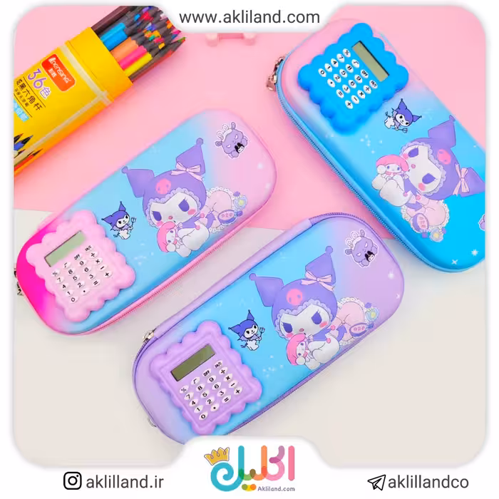 جامدادی تبلتی ماشین حسابدار کرومی