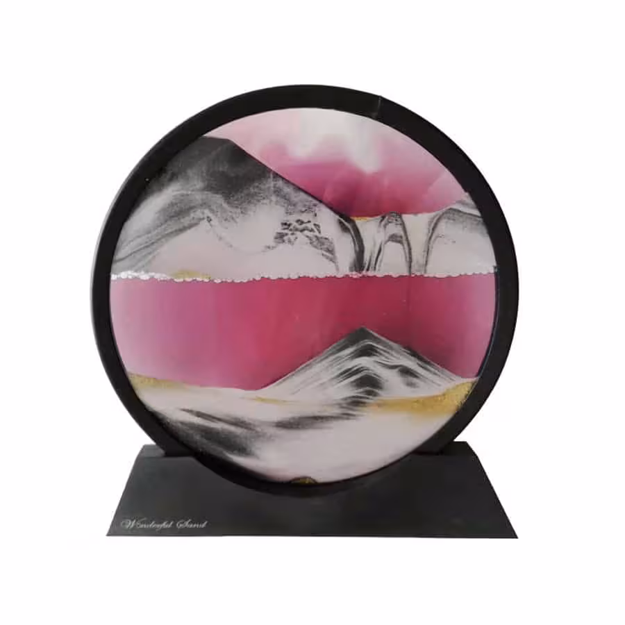 تابلو شنی دایره ای مشکی کد 216