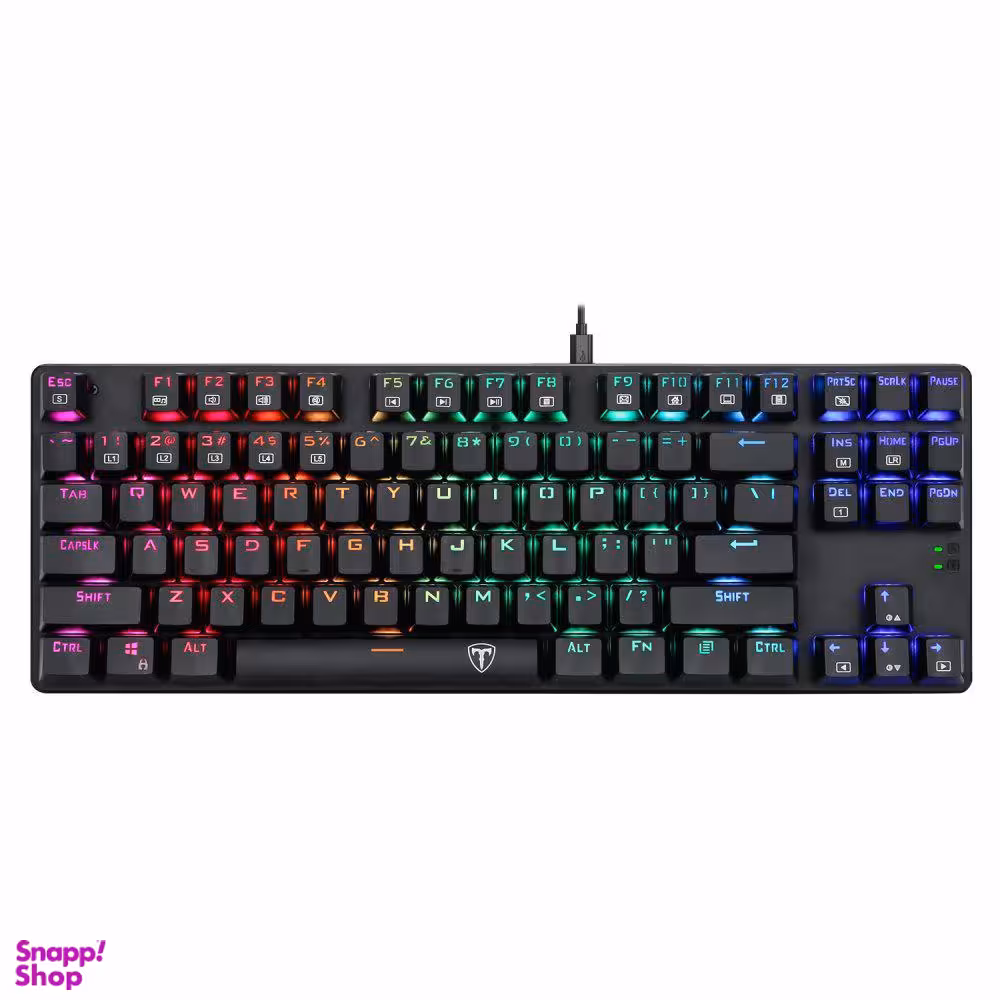 کیبورد تی دگر (T-Dagger) مدل Bora T-Tgk315 Rgb رنگ مشکی