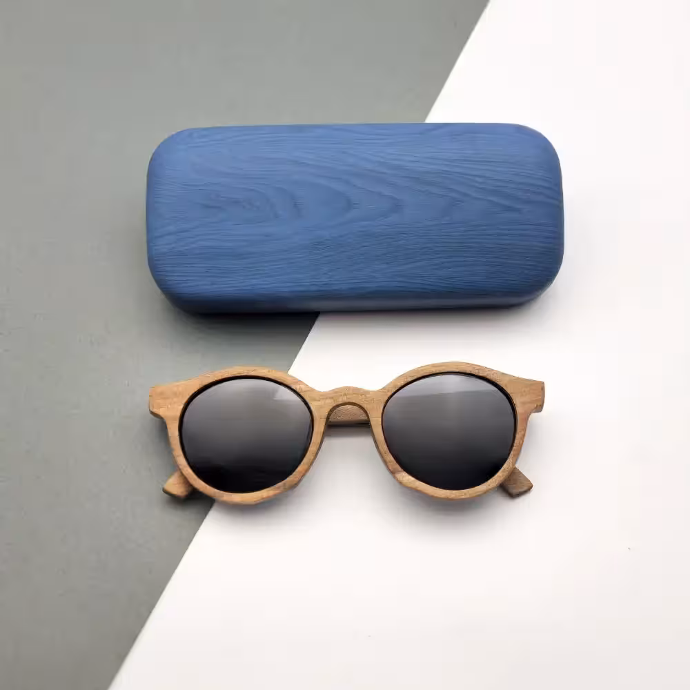 عینک چوبی دست‌ساز پلاریزه مدل 5047