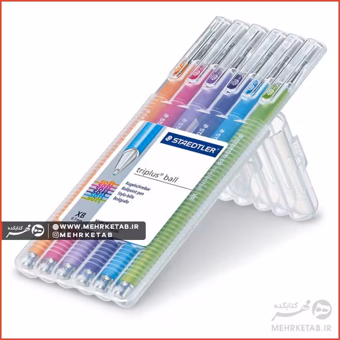 خودکار مثلی استدلر ست 6 رنگ Staedtler Triplus Ball Pack of 6