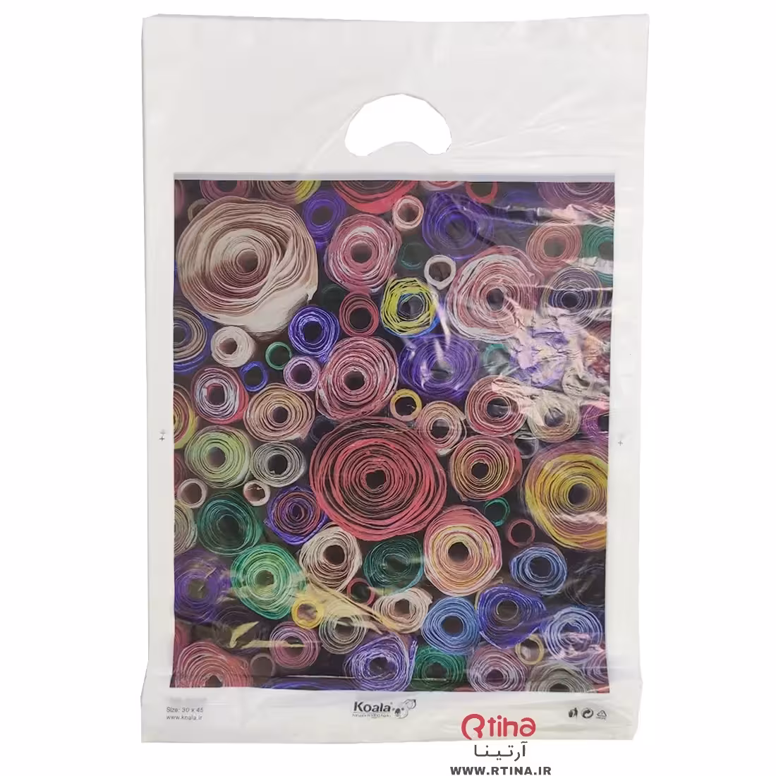 نایلکس دسته دار/ نازک و شفاف ( 100 عددی سایز 45*30)