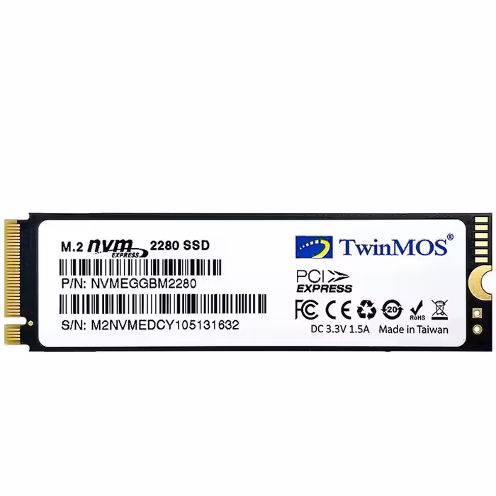 اس اس دی تویین موس مدل NVMe M.2 2280 SSD PCIE1 ظرفیت 128 گیگابایت | کالا مکس
