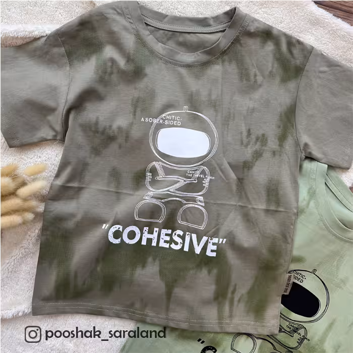 تیشرت بچگانه فضانورد 3 تا 8 سال وارداتی