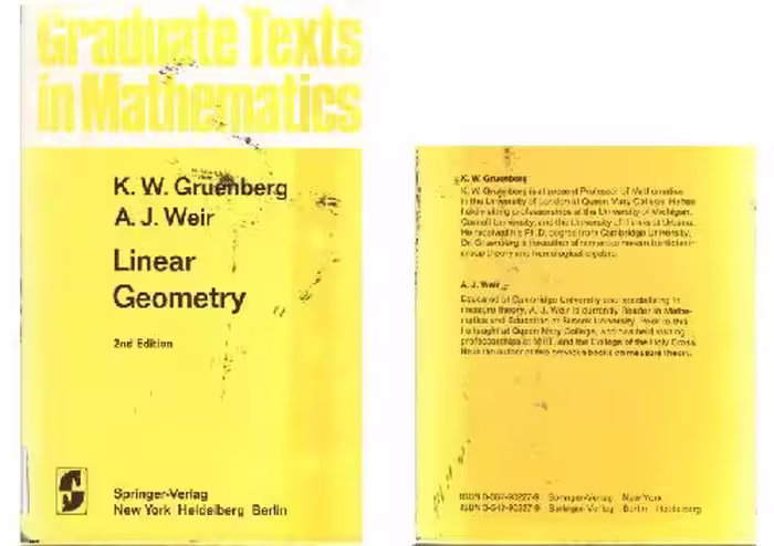 خرید و دانلود نسخه کامل کتاب Linear Geometry