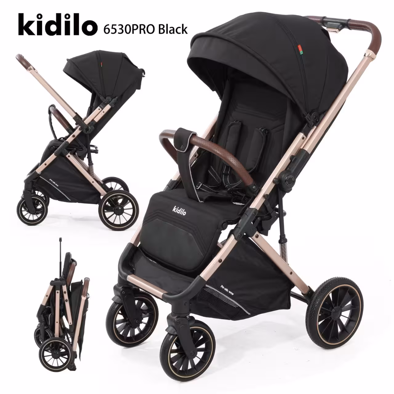 کالسکه مسافرتی دسته دو طرفه کیدیلو kidilo مدل پرو  PRO6530