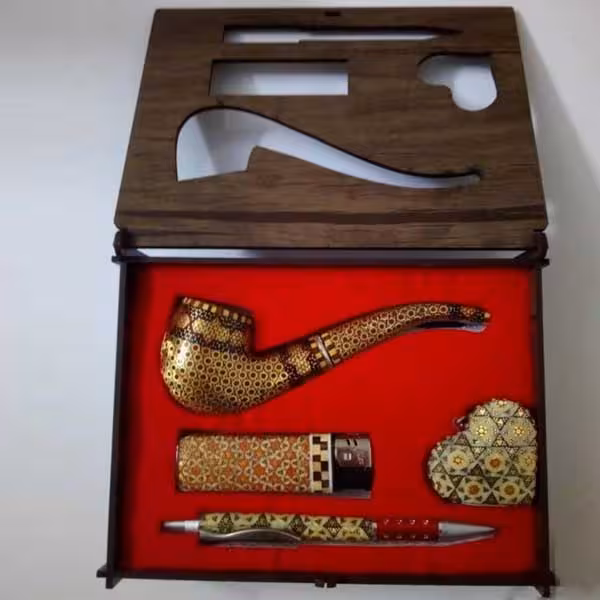 پک هدیه خاتم کاری – پیپ خاتم کاری