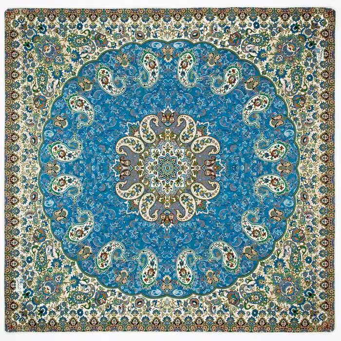 رومیزی ترمه شیک طرح مربع سپهر