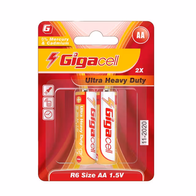 باتری قلمی گیگاسل مدل Ultra Heavy Duty بسته 2 عددی