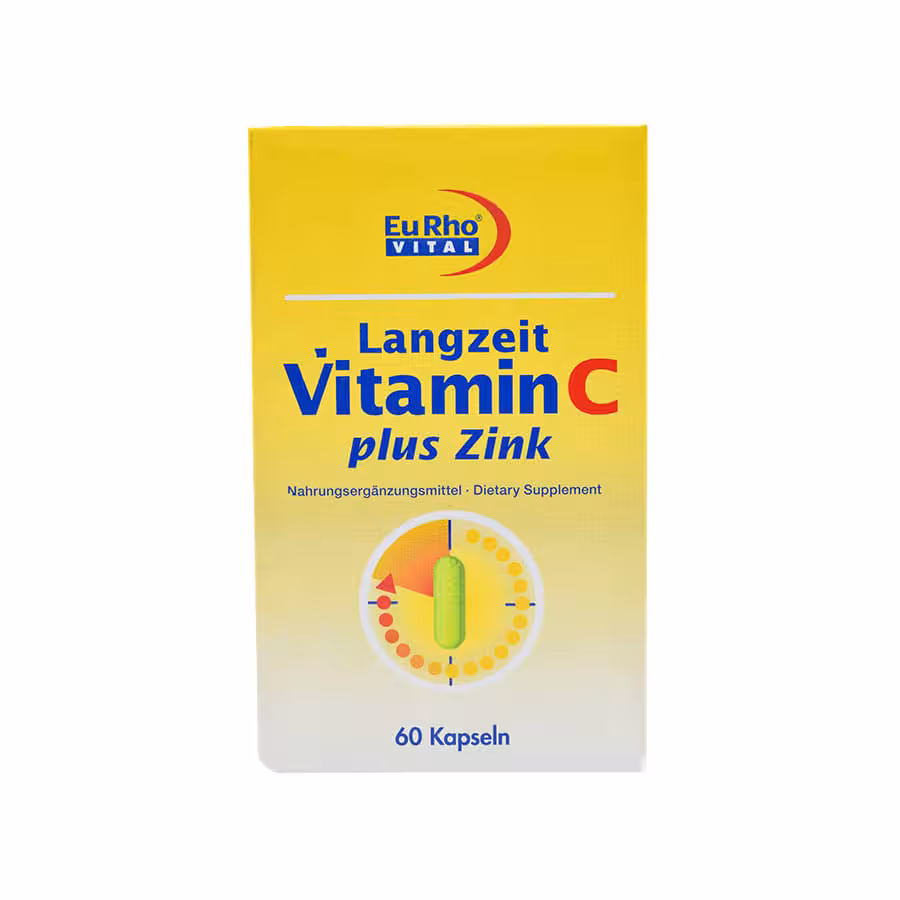 کپسول ویتامین ث و زینک 5 میلی گرم یوروویتال 60 عددی