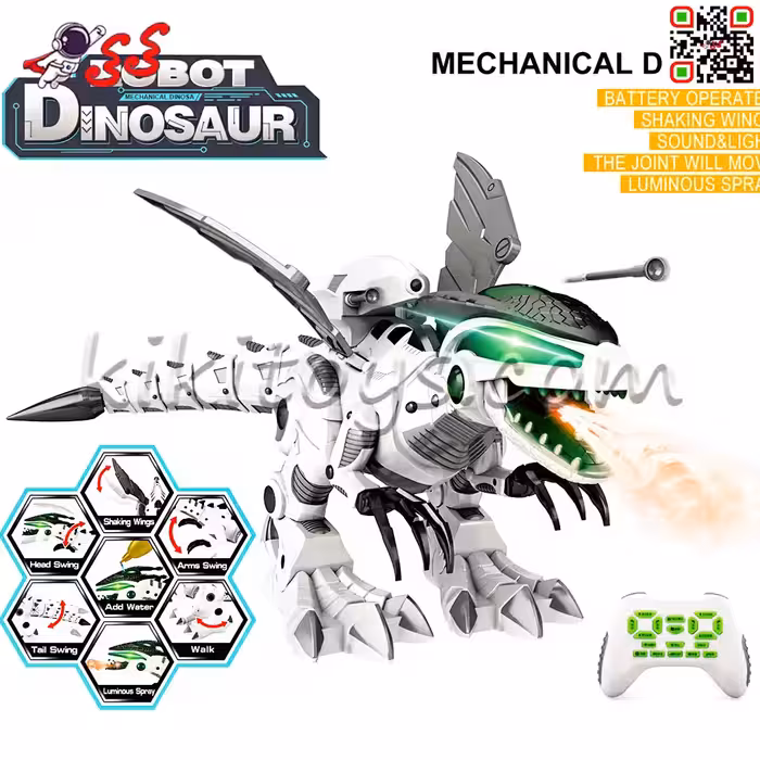 دایناسور کنترلی اسباب بازی بزرگ با آتش و تیر ROBOT DINOSAUR 0878