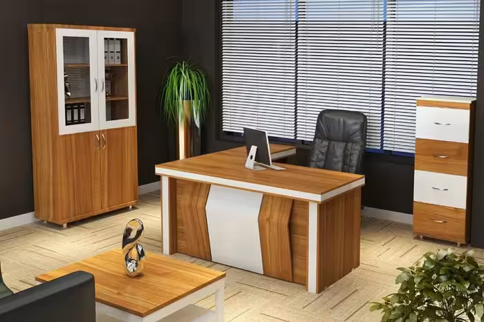 ملودی میز مدیریتی ملودی مبلمان اداری- میز اداری گروه صنعتی نوفر تولید کننده میز اداری