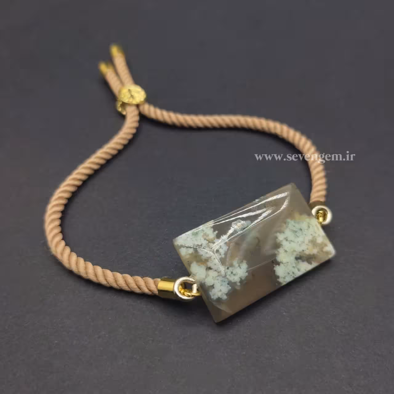 دستبند زنانه عقیق شجر (کد746)