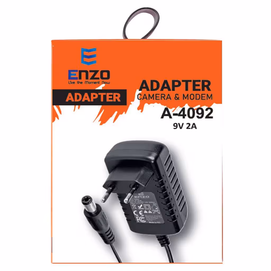 آداپتور انزو A4092 با 9 ولت و 2 آمپر