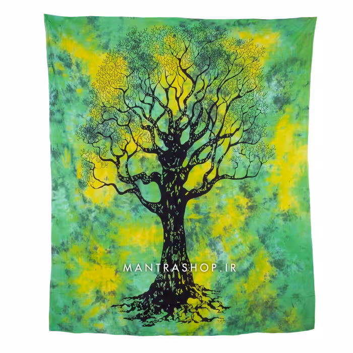 بکدراپ تپستری هندی درخت زندگی (روتختی دو نفره) کد 213