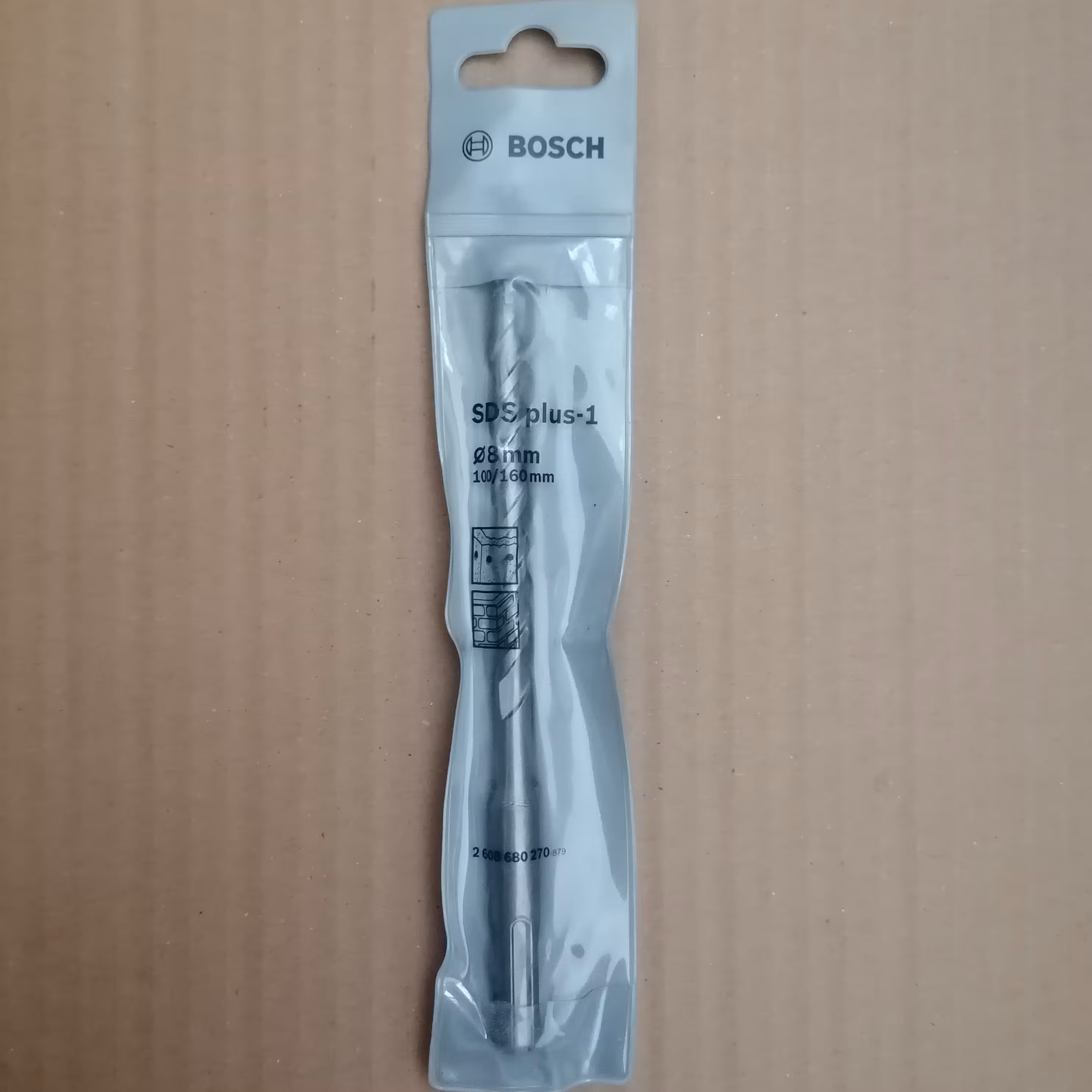 مته 4شیار 2الماسه برند Bosch سایز 8میلی‌متر طول 16سانتی‌متر 