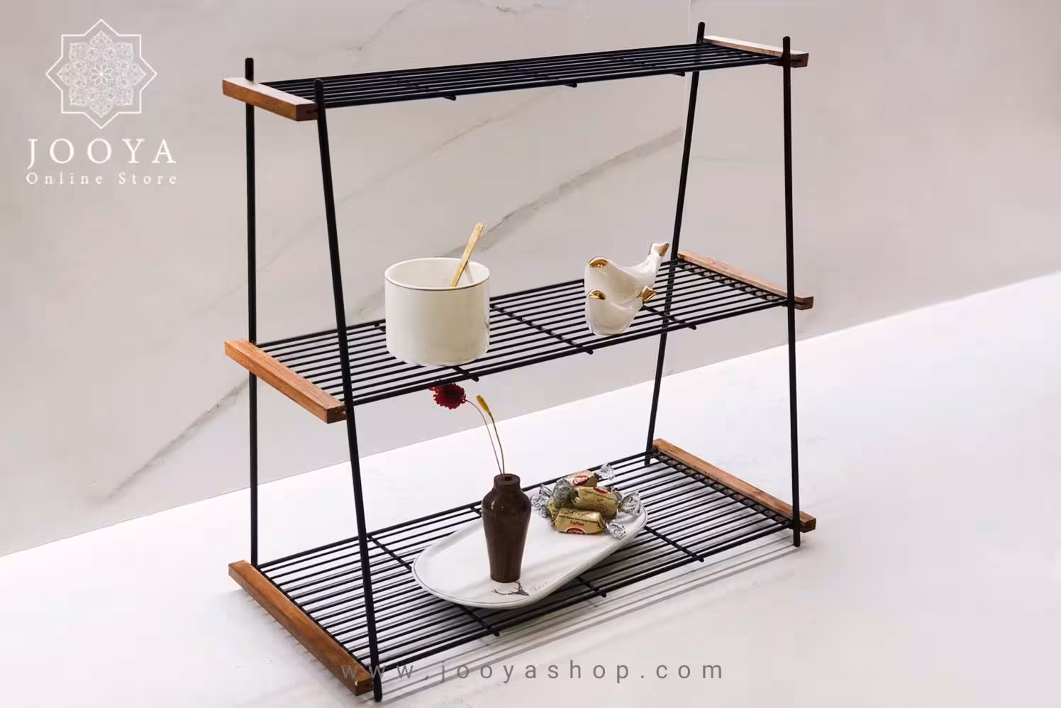 استند فلزی سه طبقه یاشین