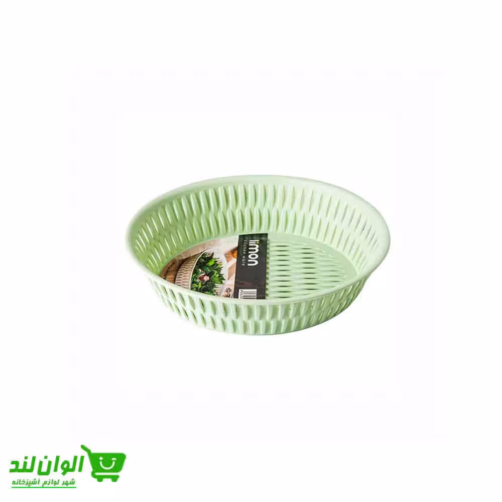 سبد سبزی بیضی لیمون طرح بامبو کد 33603