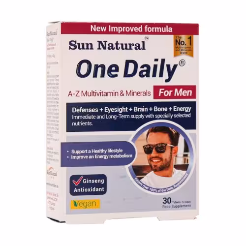 قرص مولتی ویتامین و مینرال اقایان وان دیلی سان نچرال 30 عددی
