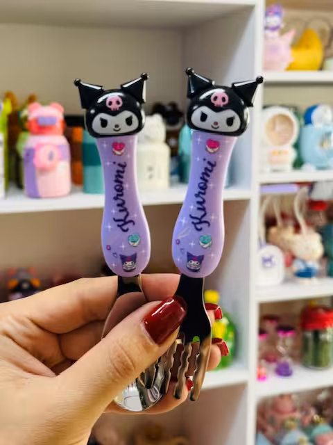 قاشق چنگال فانتزی کودک طرح کورومی