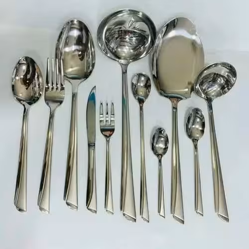 سرویس قاشق و چنگال 139 پارچه یونیک 18-10 طرح ناخنی