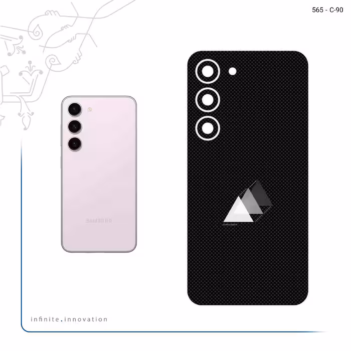 برچسب پوششی ماهوت مدل Minimal 3 Triangle Icon مناسب برای گوشی موبایل سامسونگ Galaxy S23