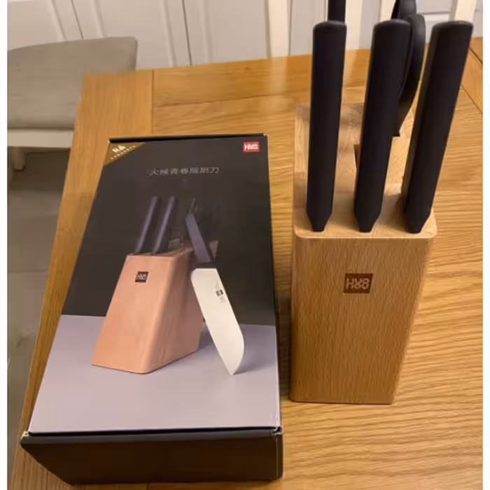 سرویس چاقو آشپزخانه 6 پارچه هوهاو مدل HU0057