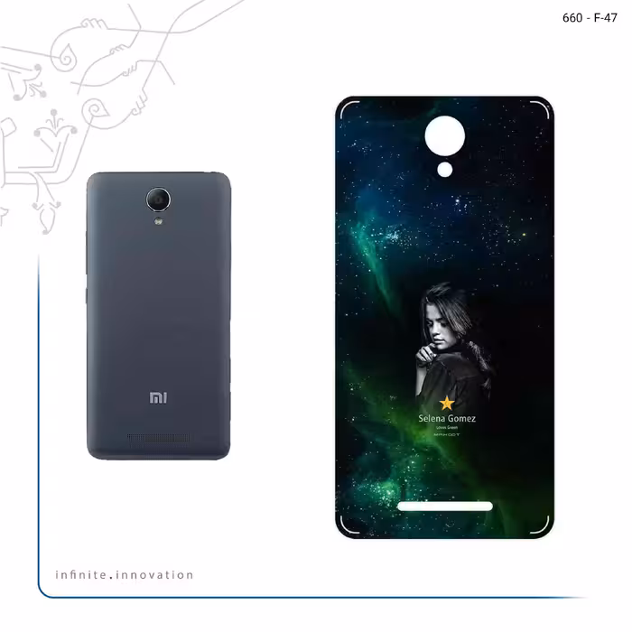 برچسب پوششی ماهوت مدل Selena Gomez مناسب برای گوشی موبایل شیائومی Redmi Note 2