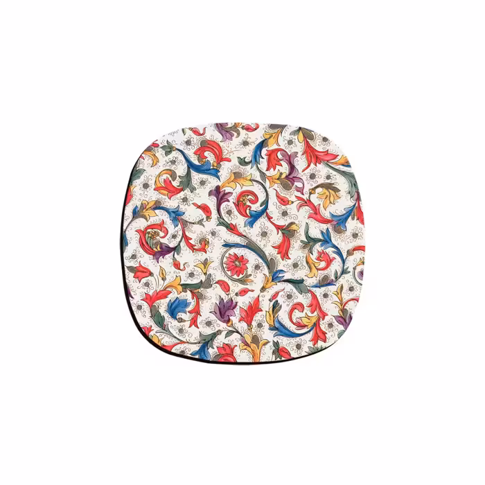 زیر لیوانی ترمه طراحان ایده مدل گل کد 2 مجموعه 6 عددی