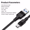 کابل تبدیل USB به USB_C مدل DRAGON FAST CHARGE 3A طول 1 متر