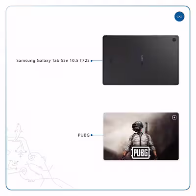برچسب پوششی ماهوت مدل Pubg-Game مناسب برای تبلت سامسونگ Galaxy Tab S5e 10.5 2019 T725