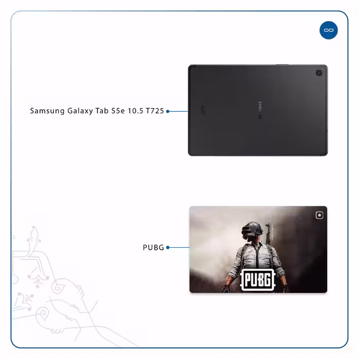 برچسب پوششی ماهوت مدل Pubg-Game مناسب برای تبلت سامسونگ Galaxy Tab S5e 10.5 2019 T725