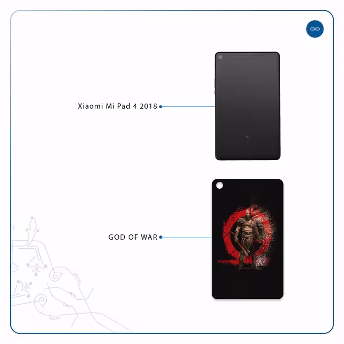 برچسب پوششی ماهوت مدل God-Of-War-Game مناسب برای تبلت شیائومی Mi Pad 4 2018
