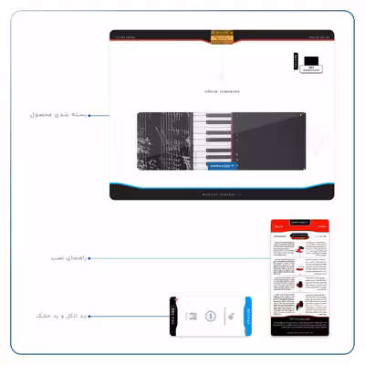 برچسب پوششی ماهوت مدل Piano-Instrument مناسب برای تبلت اپل iPad Air 2013 A1474