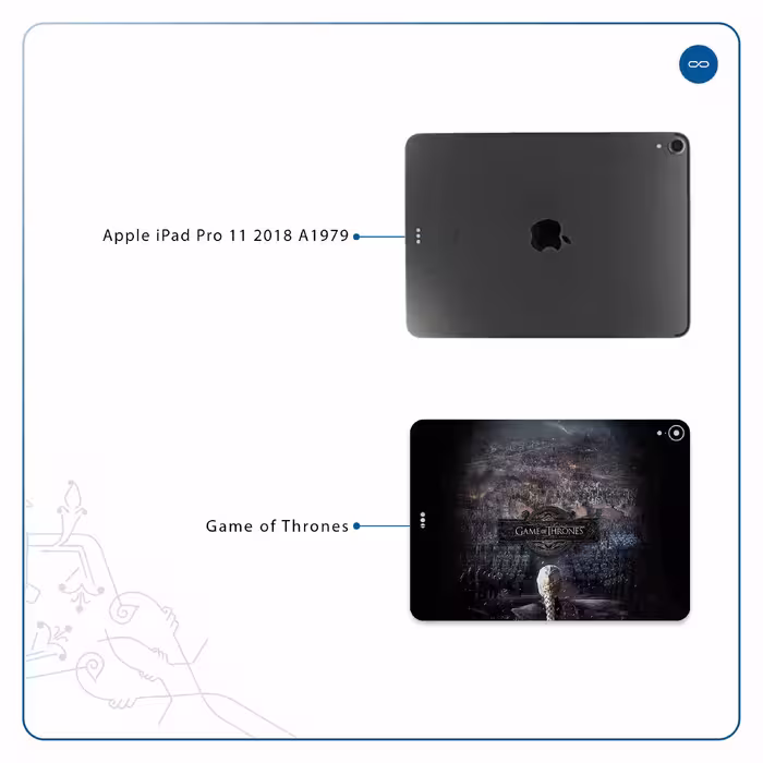 برچسب پوششی ماهوت مدل Game of Thrones مناسب برای تبلت اپل iPad Pro 11 2018 A1979